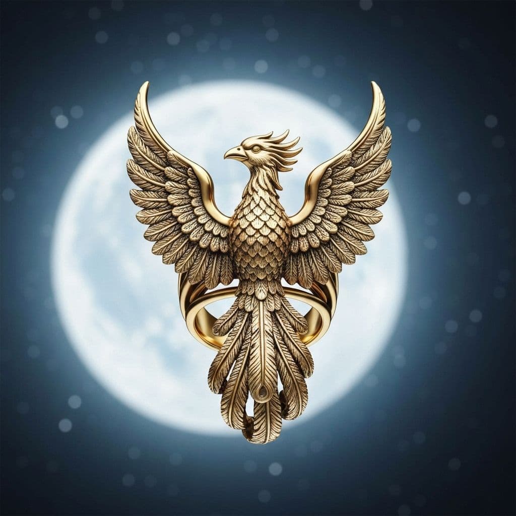 Flamebird Phoenix Ring - LUMÉRNA Adorné